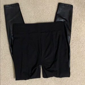 LOFT Pants - LOFT legging with faux leather front!! Size S LOFT Pants - LOFT legging with faux leather front!! Size S
